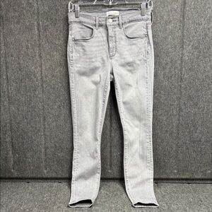LOFT Light Gray Skinny Jeans